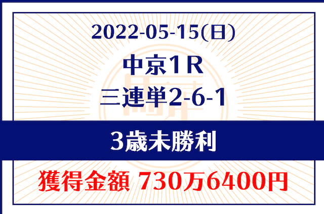 馬生的中実績
