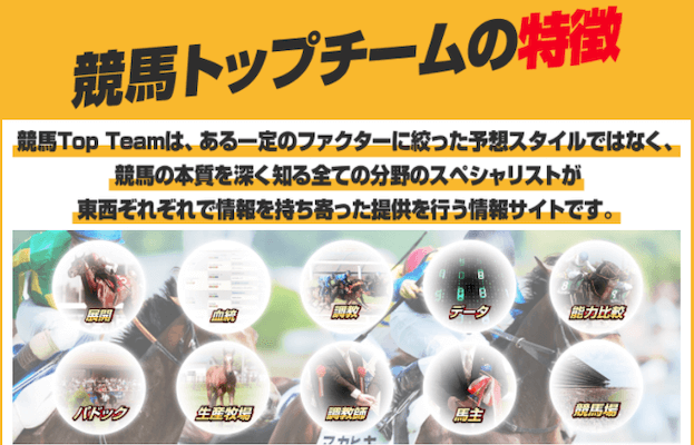 競馬トップチームの特徴