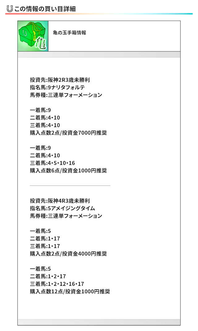 ばかうけの有料予想0403