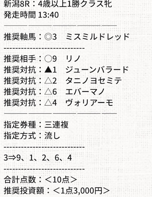 メリット無料予想参加