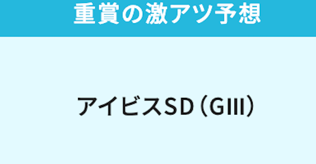 週末の重賞レース