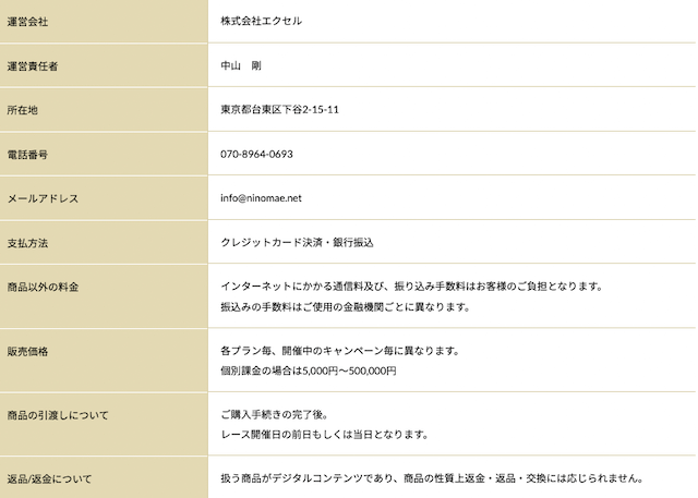 にのまえ　特商法