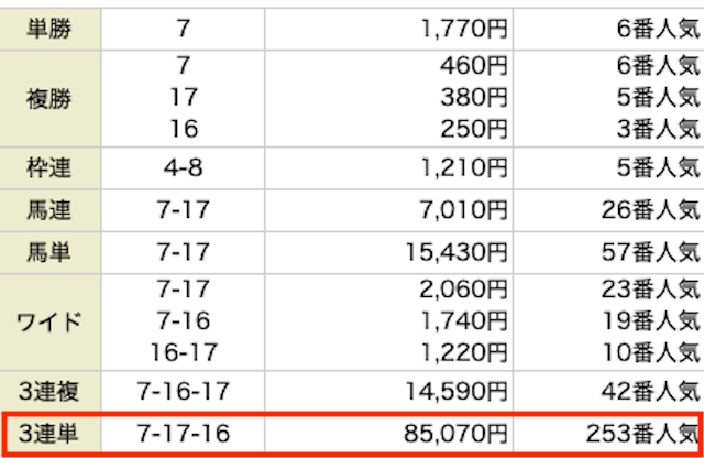 バケン商会　印象に残ったレース　結果