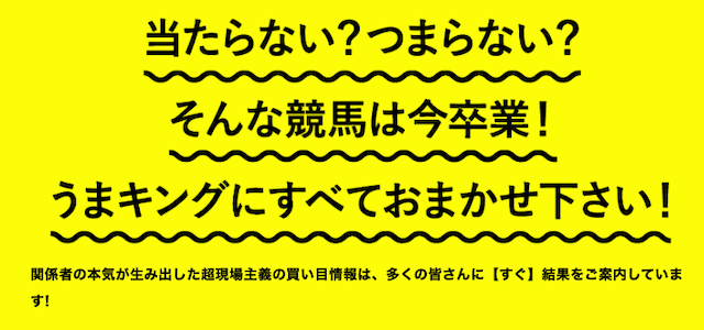 当たらない？つまらない？そんな競馬は卒業！うまキングにお任せください！