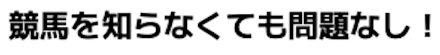 馬クイック「競馬を知らなくても問題なし」