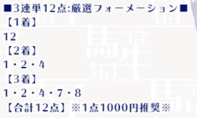 2023年10月7日の馬生の有料予想