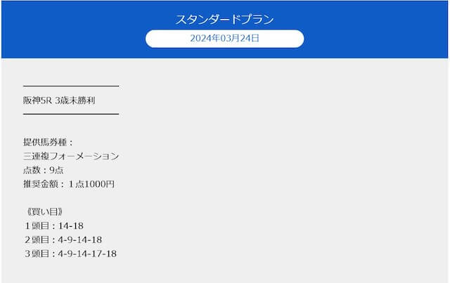 2024年3月24日に参加したスタンダードプランで22万円の払戻を獲得