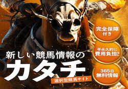 競馬予想サイト「新しい競馬のカタチ」のアイキャッチ。