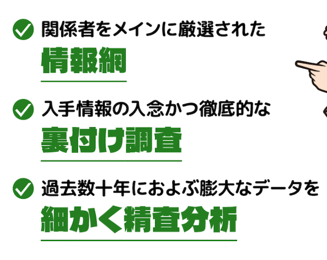 情報の収集・精査を入念に行い高配当決着に結びつける!